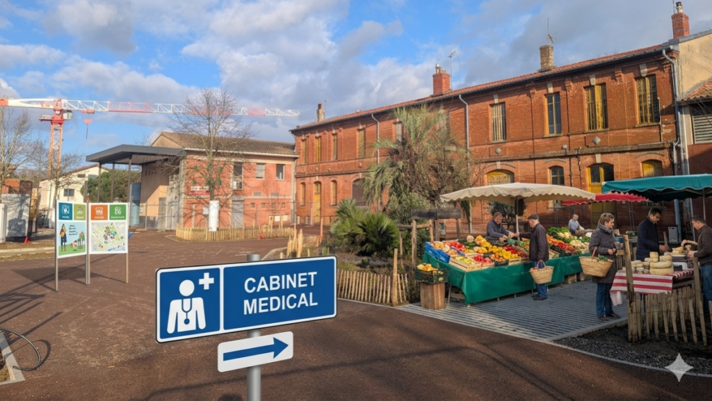 Illustration enquête marché de plein vent et offre de soins